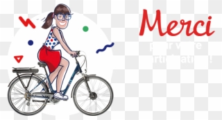 Merci - Hybrid Bicycle Clipart