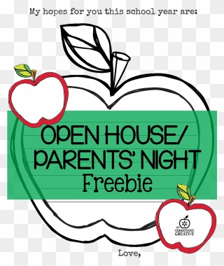 Free Open House/ Parent's Night Printable {apple Themed} - School Open House Invitations Templates Free Clipart