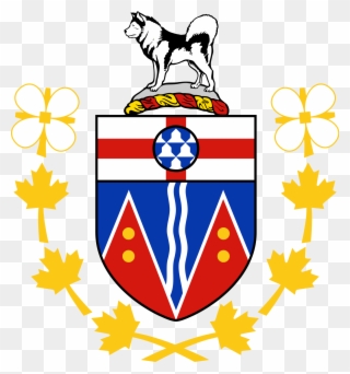 Coat Of Arms Flag For Yukon Canada Clipart