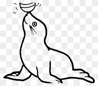 Seal Clipart Harp Seal Clipart Polar 21 1024 X 768 - Template Of A Seal - Png Download