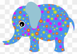 Elephant Clipart Flower - Abstract Demonic Animal Art - Png Download