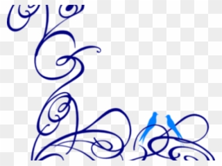 Decorative Line Blue Clipart Decorative Swirl - Swirl Clip Art - Png Download