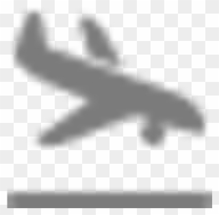 Airplane Landing - Airplane Clipart