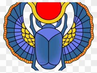 Original - Scarab Beetle Egyptian Clipart - Png Download