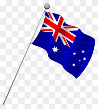 Sampler A Picture Of The Australian Flag Australia - Australian Flag Transparent Background Clipart