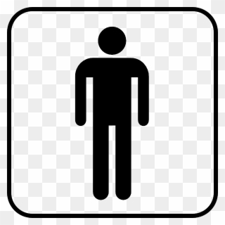 For This Project I Used - Mens Room Sign Clipart