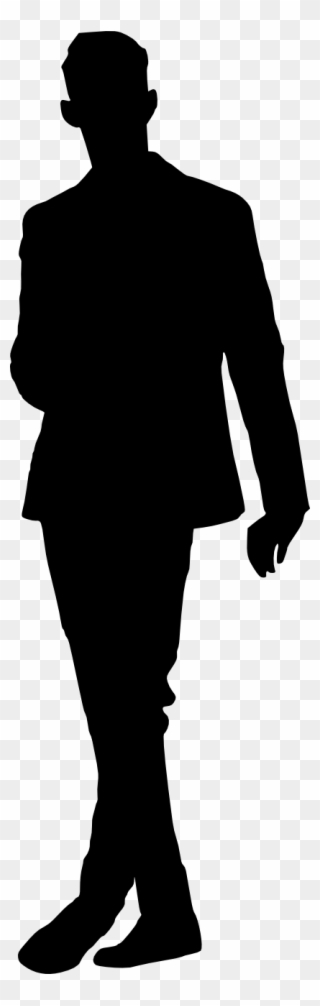 Man Silhouette - Piper Silhouette Clipart