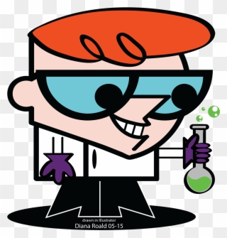 Abduzeedo Tutorial Dexter By Diana Roald 05-15 - Cartoon Network Science Guy Clipart