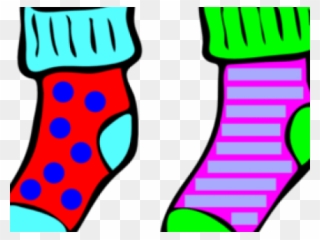 Socks Clipart Odd Socks - Pair Of Socks Cartoon - Png Download