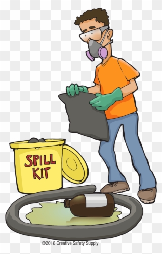 Chemical Spill Kit Cartoon Clipart