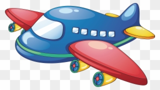 Airplane Clip Toy - Toy Plane Clipart - Png Download