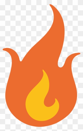 Flame Clipart Emoji - Transparent Fire Emoji Png