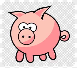 Farm Animals Clipart Cattle Livestock Clip Art - Pink Cartoon Pig Png Transparent Png