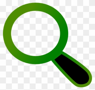 Green Magnify Glass Clipart