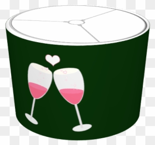 Champagne Glasses With Heart - Wine Glass Clipart