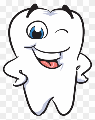 Clipart Smile White Tooth - Funny Tooth - Png Download