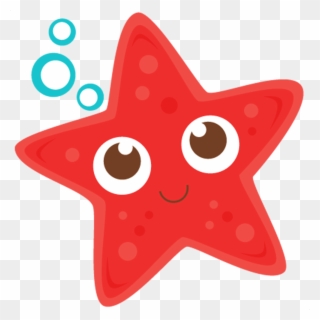28 Collection Of Under The Sea Clipart Transparent - Cute Starfish Clipart - Png Download