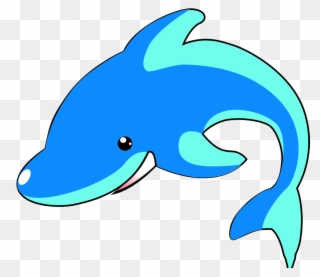 Cartoon Blue Whale Transprent Png Free Download - Dolphin Clipart