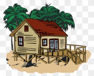Beach House Clipart - Png Download