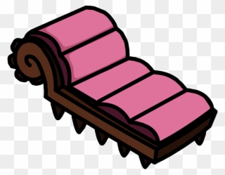 Lounge Clipart Pink Couch - Club Penguin Lounge Chair - Png Download