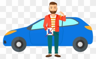 Auto Fahren Lernen Bei Werner Baumann - Vector Graphics Clipart