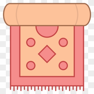 The Icon Displays A Rolled Up Carpet - Carpet Clipart