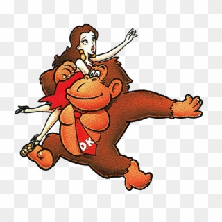 Donkey Kong And Pauline Clipart Mario Vs - Super Mario Donkey Kong Pauline - Png Download