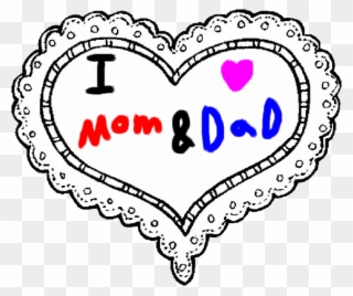 Mom And By Roxaspikachu - Love My Mom And Dad Clipart