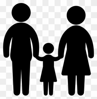 Father Daughter And Mother Comments - Mother And Father Silhouette Clipart