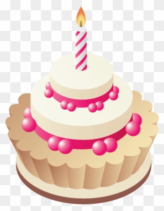 Cute Birthday Cupcake Clip Art - 1st Birthday Cake Gif - Png Download