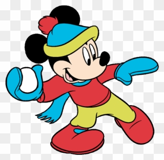 Mickey Mouse Clipart - Mickey Mouse Winter Clip Art - Png Download