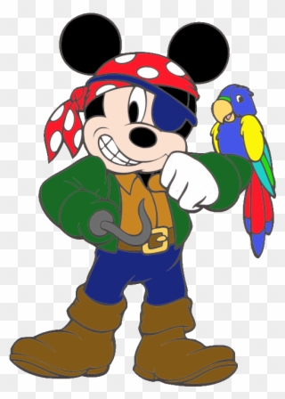 Mickey Mouse As A Pirate Clipart
