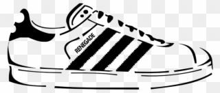 Yeezy Vector Adidas Clip Art Royalty Free Download - Adidas Stencil - Png Download