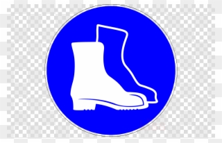 Boots Safety Sign Clipart Steel-toe Boot Personal Protective - White Snapchat Icon Png Transparent Png
