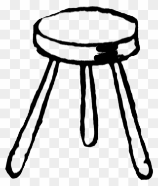 For A Three Legged Stool T Stand And Be Functional, - Three Legged Stool Drawing Clipart
