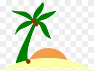 Palm Tree Clipart Tiny - Palm Tree Island Png Transparent Png
