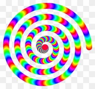 Rainbow Spiral Animation Clipart Animation Clip Art - Circle - Png Download