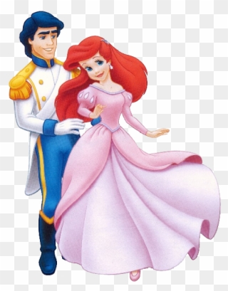 Disney Bride And Groom Clip Art Images - Princess Ariel And Prince Eric - Png Download