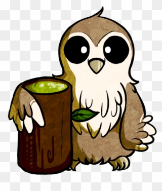 Little Owl With A Beer By Vishnya - Illustration Clipart