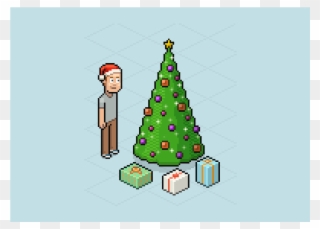 8 Bit Christmas Tree Png Graphic Design Animate A Pixel - Adobe Photoshop Clipart
