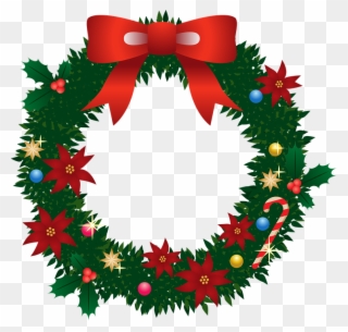 18 12 18 Xmas Wreath - Ghirlanda Di Natale Vettoriale Clipart