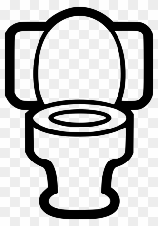 Toilet Comments - Bathroom Logo White Background Black Clipart