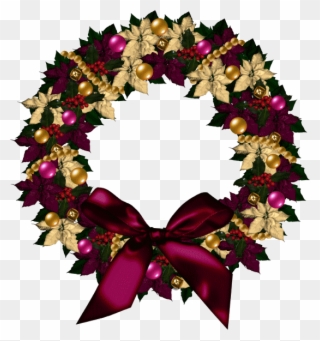 Christmas Wreaths, Winter Christmas, Merry Christmas, - Happy Christmas Wreath Photo Card Clipart