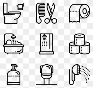 Clipart Bathroom Bathroom Accessory - Manufacturing Icons - Png Download