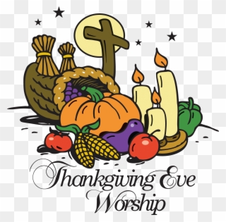 Cornucopia Clipart Community Service - Thanksgiving Eve Worship Clip Art - Png Download