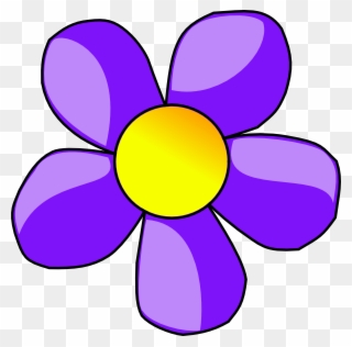 Clip Arts Related To - Clip Art Flowers Purple - Png Download