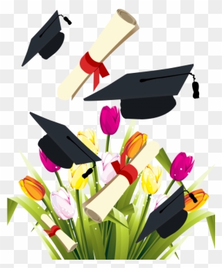 Medium Size Of Floral Graduation Announcements 2019 - Graduation Vector Clipart