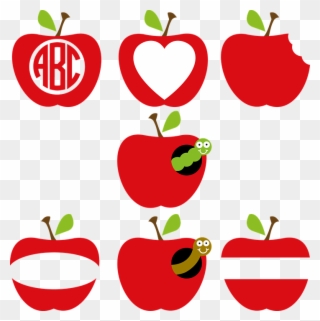 Gifts For Teachers At The End Of The School Year - Apple Monogram Svg Free Clipart