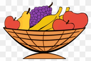 Thanksgiving Baskets Clipart - Fruits Clipart In A Basket - Png Download