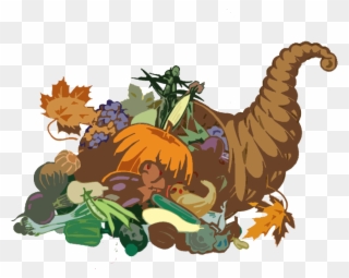 First Thanksgiving Feast Clipart Images Pictures - Cornucopia Clip Art - Png Download